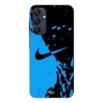 Case For Samsung galaxy A25 Nike logo Color black and blue Maniacase juoda