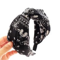 PROLY New Fashion Women Hair Accessories Bohemia Flower Hairband Middle Cross Knot Headwear Casual Adult Headband