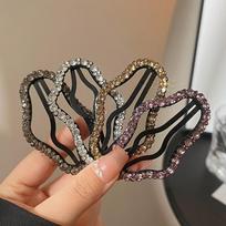 4pcs Fashion Women's Hairpin Set Sparkling Pentagram Geometric Shapes Hair Hoops Girl Daily Wear Hair Accessories Hair Clips