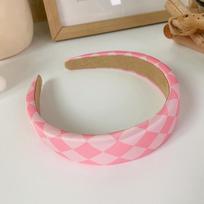 PROLY New Fashion Headband For Women Classic Plaid Headwear Checkerboard Cloth Hairband For Adult Hair Accessories