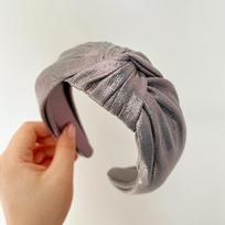 PROLY New Fashion Headband For Women Wide Side Center Knot Headwear For Girls Solid Color Turban Hair Accessories