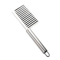 Potato Cutter Chips French Fry Cutter Stainless Steel Kitchen Gadget  Wave Knife Serrated Blade Vegetable Fruit Cutting Knives
