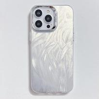 Electroplating Lens Suitable for IPhone13 Mobile Phone Protective Case Imd Feather Yarn 2-in-1 Apple 13pro Mobile Phone Case Apple 15