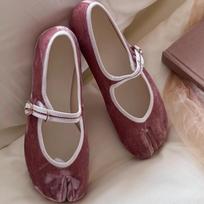 Ninja Shoes Women Round Toe Shallow Buckle Casual Ballet Shoes Autumn  Dress Flats Heel Mary Jane Shoes 35 rožinė
