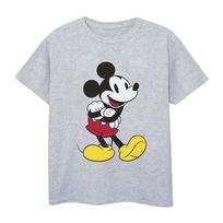 Disney Mens Classic Mickey Mouse T-Shirt S pilka