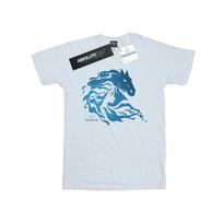 Disney Mens Frozen 2 Nokk Silhouette T-Shirt S balta