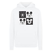 Disney Boys Mickey Mouse Smiling Squares Hoodie 7-8 Years balta