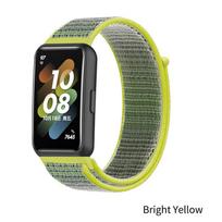 Aukštos kokybės nailoninis dirželis, skirtas „Huawei Band 7“ / „Band7 Sport“ austinės juostos apyrankės pakeičiamiesiems apyrankės išmaniojo laikrodžio priedams black