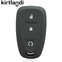 3/4 Button Remote Cover Key Case Shell for Chevrolet Cruze Spark Orlando Trax Tracker Trailblazer Equinox Malibu Bolt Protective gray