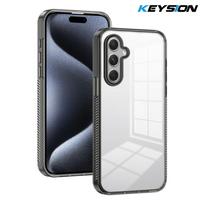KEYSION Transparent Phone Case for Samsung A54 5G A34 A14 TPU+PC Anti-slip HD Clear Shockproof Phone Cover for Galaxy A14 A54 5G for Samsung A54 5G juoda