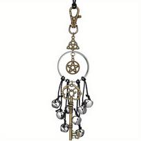 Retro Decorative Witch Bell Wind Chime Handmade Vintage Hanging Witch Bell Door Handle Pendant Backyard