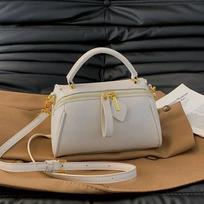 Solid color leather women's designer retro shoulder crossbody bag for women new fashion feminine messenger tote