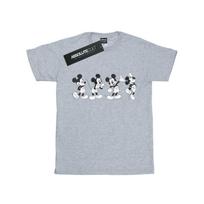 Disney Womens/Ladies Mickey Mouse Four Emotions Cotton Boyfriend T-Shirt XXL