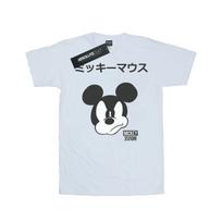 Disney Womens/Ladies Mickey Mouse Japanese Cotton Boyfriend T-Shirt S balta