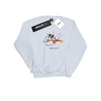 Disney Mens Mickey Mouse Love Cherub Sweatshirt L balta