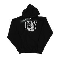 Disney Boys Mickey Mouse NY Kicking Hoodie 12-13 juoda