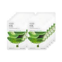 The Face Shop Real Aloe Mask Sheet — Pack of 10 (Each 20 g)