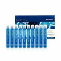 Drėkinamasis plaukų užpildas su kolagenu Farm Stay Water Full Moist Treatment Hair Filler, 10 vnt. x 13 ml