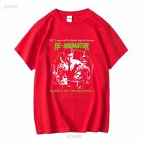INSPIRED BY HP LOVECRAFT REANIMATOR LOGO CULT MOVIE T SHIRT long or short sleeves vintage Washed designer clothes Stretched S