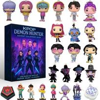 Kpop Demonų Medžiotojai Advento Kalendorius Huntrix Rumi Mira Zoey SAJA Berniukai Kvailas Tigras Naujųjų Metų Dekoracijos Kalėdų Atgalinis Skaičiavimas Žaislai Dovanos
