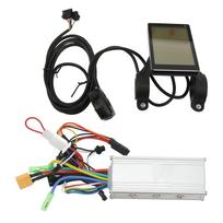 Electric Bike Brushless Controller Kit 48V 60V 500W LCD Panel Brushless Speed Controller Kit for Electric Bike Scooter black