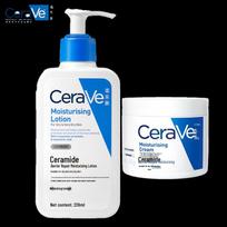 CeraVe drėkinamasis losjonas ir kremas rinkinys