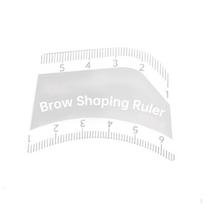 Antakių formavimo liniuotė Brow Professional Nešiojama akrilo šablonas Lengvas žymėjimo įrankis 5.7cmx4.2cm white