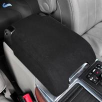 Car Interior Accessories Center Console Armrest Box Cover Suede Leather Trim For Land Rover Range Rover Sport 2006 - black line gray