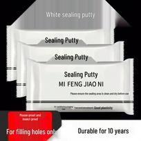 High-Temperature Resistant, Waterproof Insect-Proof Air Conditioning Sealant Putty for Household Gaps and Wall Repairs. Sealant Putty [10g] gray