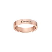 Cartier C De Classic raidės 18K aukso žiedas Unisex žiedai Rožinio aukso B4098000 Box+Shopping Bag,53,Warranty Not Included