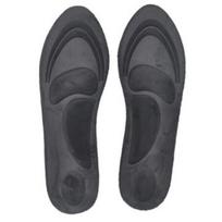 4D Zomšos Atminties Putų Ortopediniai Unisex Vidpadžiai Arkos Palaikymas Batų Padėklas 1pair(35-40yard) juoda