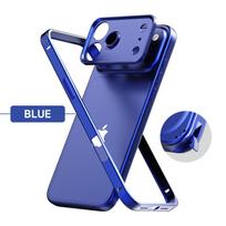 New Anti Slip Metal Buckle Border Lens Protection Heat Dissipation Phone Case For iPhone 17 Pro Max 15 14 13 16 Pro Max Cover iPhone 13 Pro