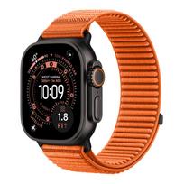 Sport Loop for Apple watch Band Series 11/10/9/8/7/6/SE/Ultra 3 49mm 46mm 45mm 44mm 42/41/40mm Belt Bracelet Correa iWatch Strap 38 40 41 S11-42mm oranžinė