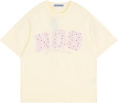 Aelfric Eden Womens Oversized Graphic Tees Y2k Flower Embroidery Number Print T-Shirts Crewceck Summer Tops S įvairiaspalvis