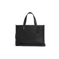 Coach Dempsey 29 Pebble Leather Tote Bag Women Tote Bags Black C2004-IMBLK Basic Set (Bag+Dust Bag)