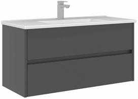 Vonios spintelė su praustuvu Kalune Design Arno, antracito sp., 45 cm x 100 cm x 52 cm