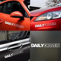 Kasdien varomų raidžių stiliaus automobilių sunkvežimio kėbulą atspindintis lipduko lipdukas red