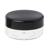 5 vnt. makiažo indelis, mini mėginėlio buteliukas, kelioninis kosmetikos indelis, veido kremo konteineris, nagų dėžutė 5Pcs - 3g black