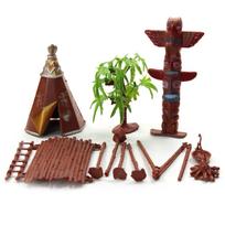 Juokingos Indėnų Tautelių 13vnt/Rinkinys Modelis Namų PASIDARYK pats Kraštovaizdžio Aksesuaras