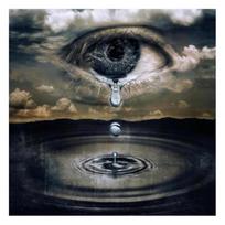 Full 5D Diy Diamond Painting Tears into the river Embroidery Cross Stitch Home Decor Handmade Gift 25x25cm
