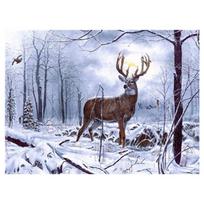 5D „pasidaryk pats“ deimantinis paveikslas „Snow Deer“ deimantinis siuvinėjimas Siuvinėjimo kryželiu rinkiniai Namų dekoro rankų darbo dovana Square 20x30cm gray
