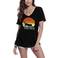 ULTRABASIC Women's T-Shirt I Do What I Want Retro Sunset - Cute Short Sleeve Tee Shirt S juoda