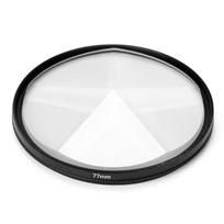 Fotoaparato filtras Fotografija Priekinio plano suliejimas Juostinė fotografija Rekvizitai 77mm Stiklinis Pentaprizmės filtras skaidri