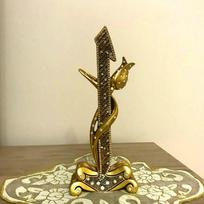 Tulip - Elif Pattern Islamic Figurine | Islamic Statue For Table Decor | Islamic Living Room Decor | Islamic Home Decor | Islamic Home Gift auksas