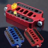 RC Metal Mini Soldering Tool Holder Model Car Drone Marine Welding Tool T Plug Connector XT60 XT90 raudona