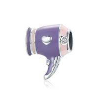 New European Panda Toaster Hair Dryer Bead Fit Original Charms Silver 925 Bracelet Jewelry Diy Accessories Girl Women gray