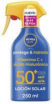 Priemonė įdegio priežiūrai kūnui Nivea Sun Protect & Hydrate SPF50+, 250 ml