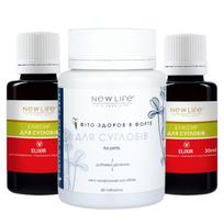 „New Life“ bendros paramos kompleksas (Phyto Health Forte Forte For Joints tabletės, Eliksyras sąnariams) Course 1 Month
