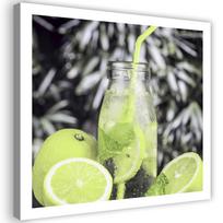 Canvas print Fresh Lime Cocktail 30x30 žalia