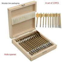 Hex Shank Titanium Coating Flat Spade Woodworking Wood Drill Bits Hole Saw Drilling Tool 6mm To 35mm